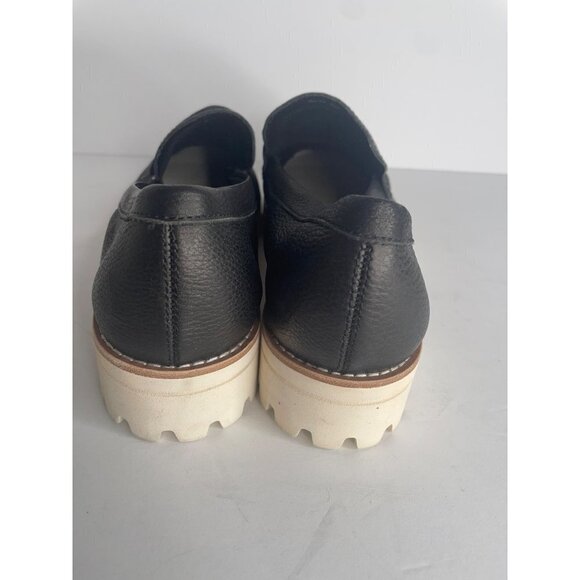 Dolce Vita Black Croc-Embossed Loafers with Cream Sole - Picture 4 of 8